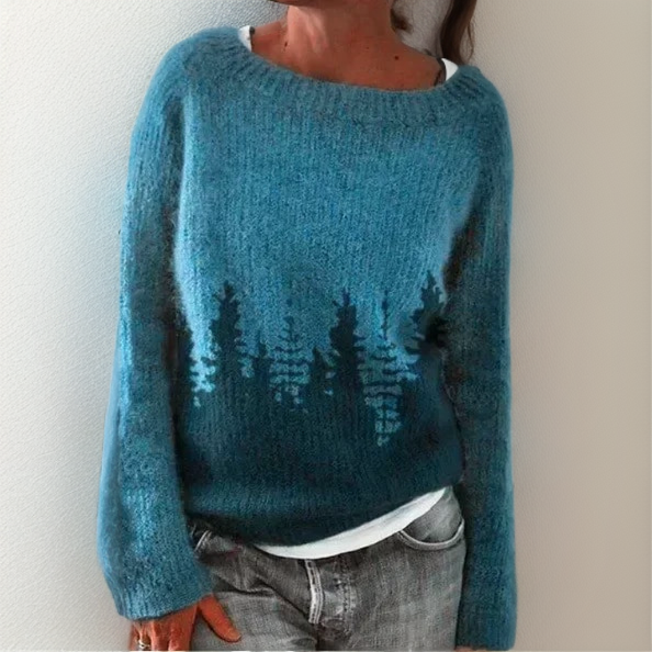 Stilla | Casual og Løs Skåret Pullover
