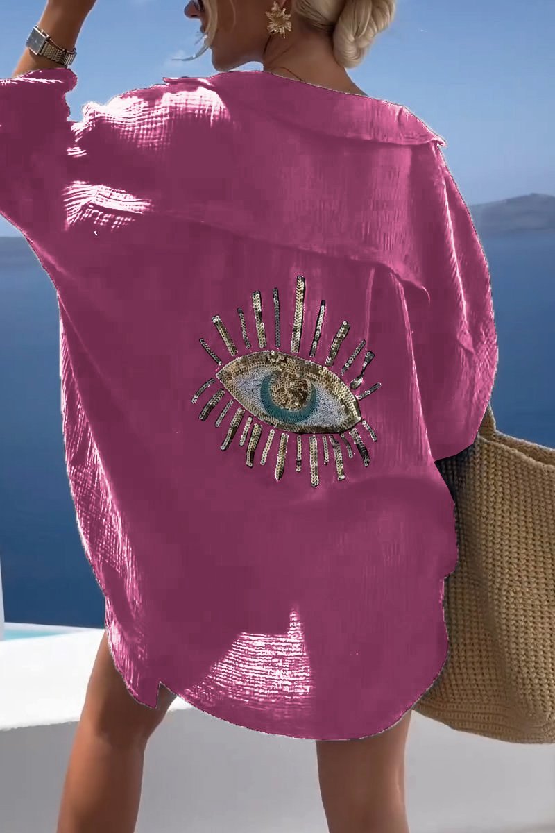 Stilla | Øjne Pailletter Shirt