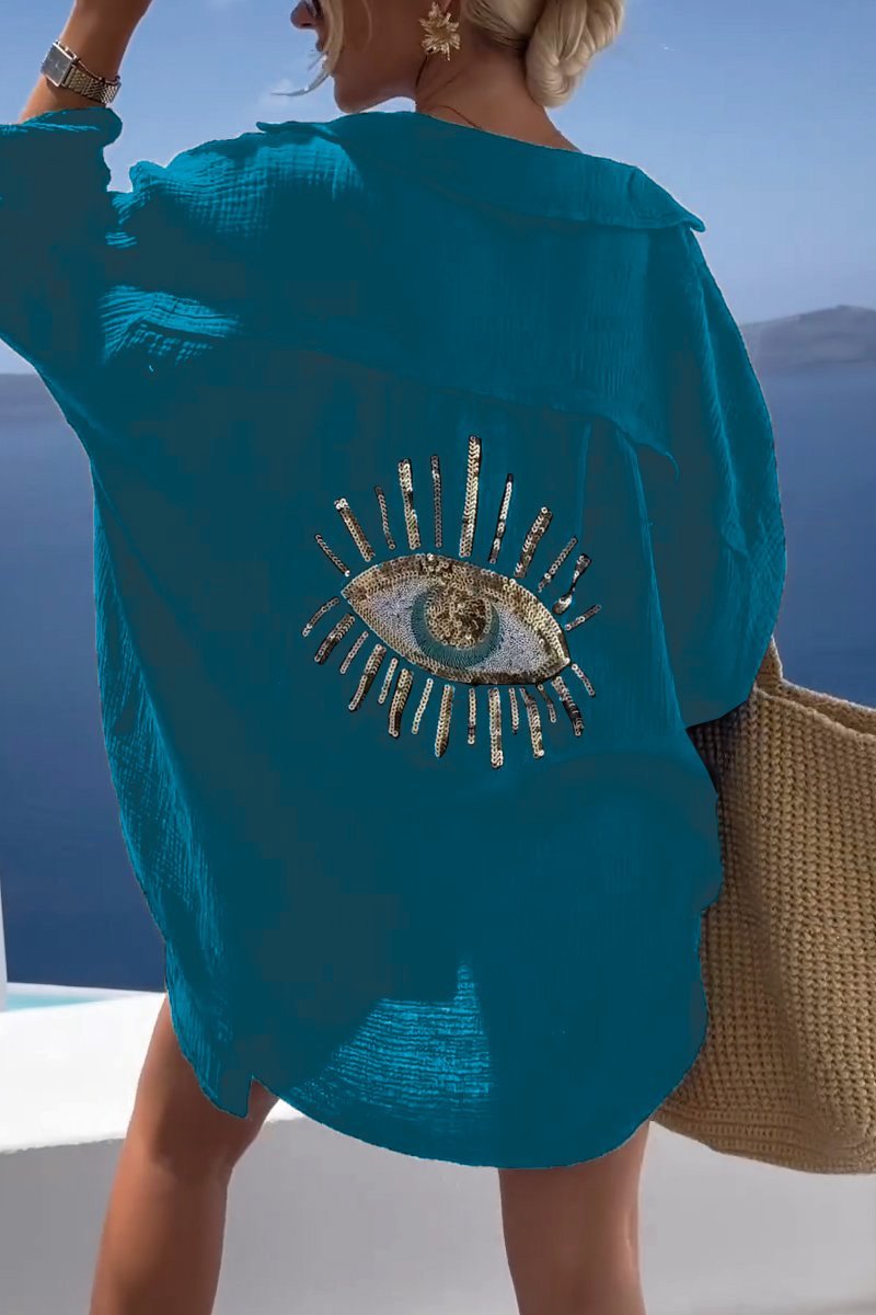 Stilla | Øjne Pailletter Shirt