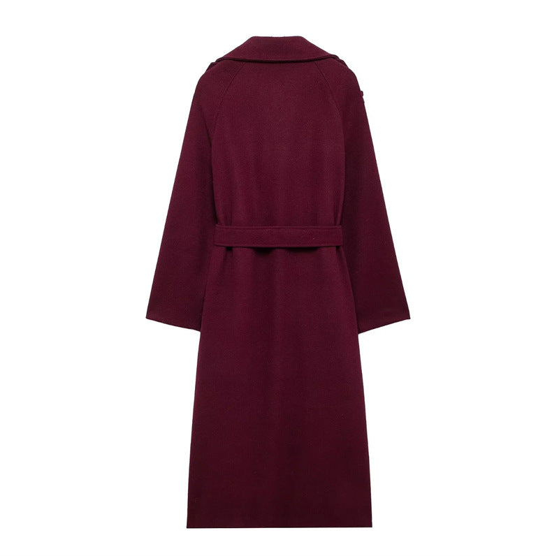 Stilla | Bordeaux Trenchcoat Til Damer
