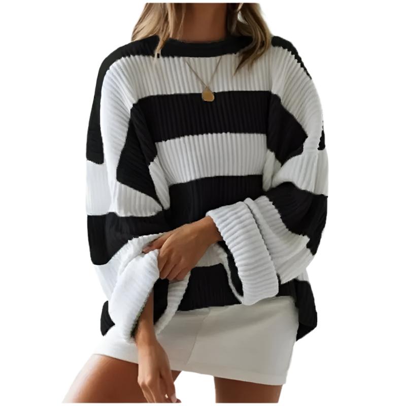 Stilla | Casual Sweater Med Striber