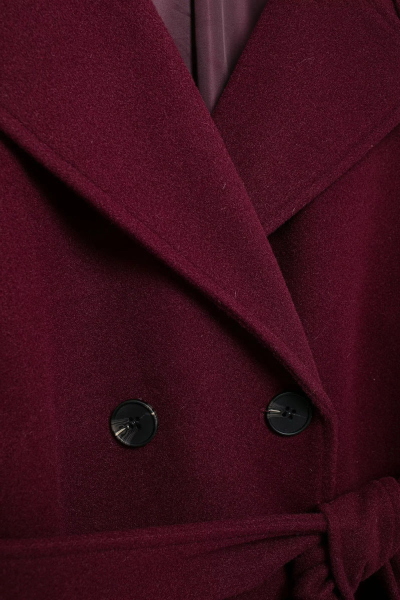 Stilla | Bordeaux Trenchcoat Til Damer