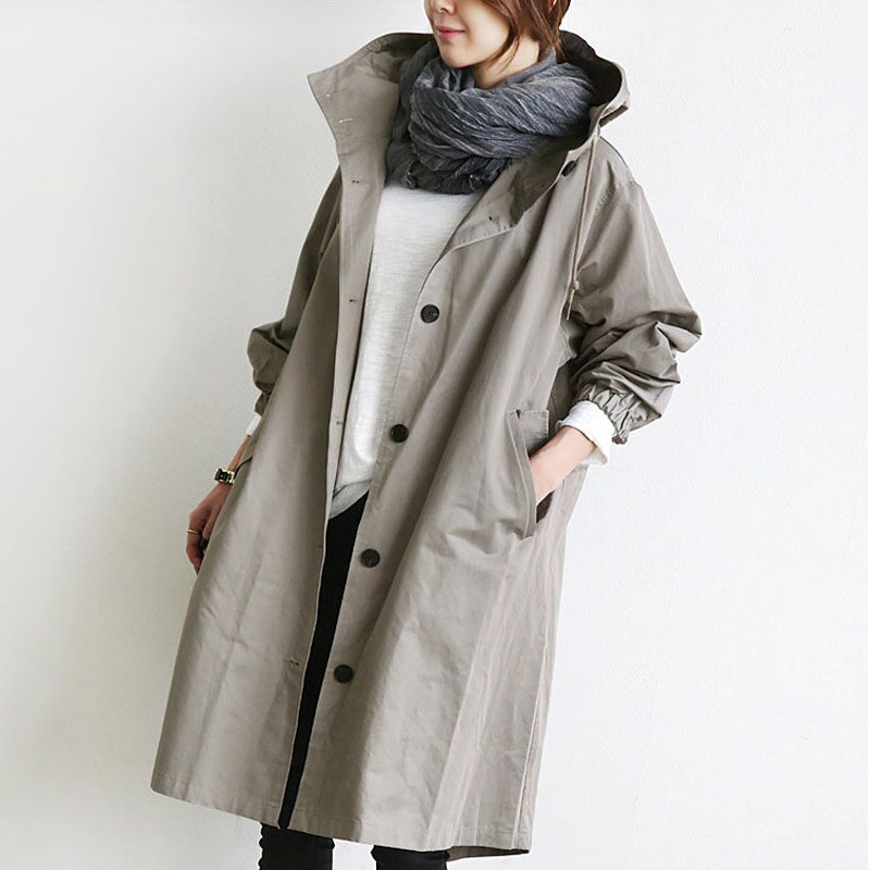 Stilla | Elegant bomulds trench
