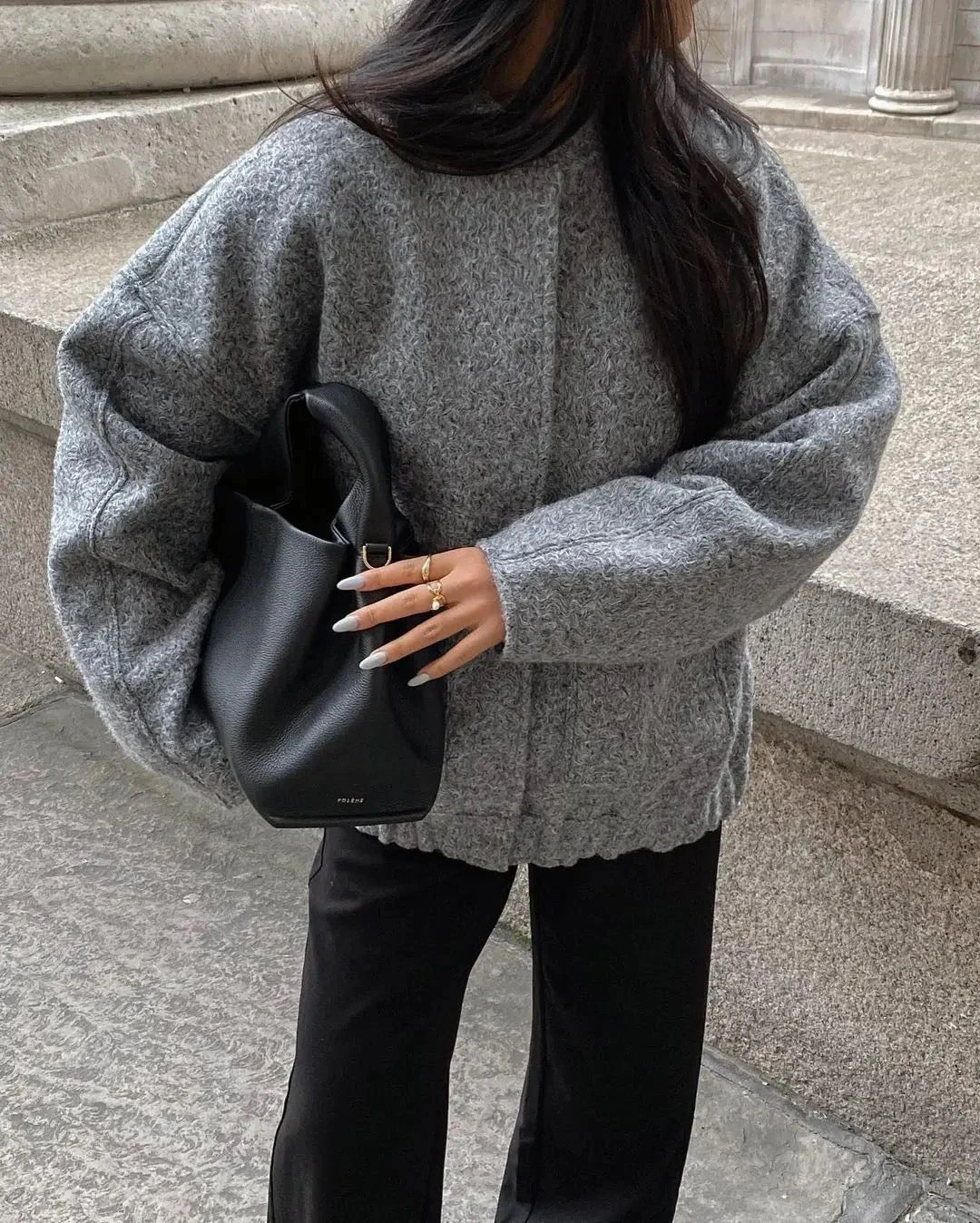 Stilla | Oversized Chunky Strikjakke