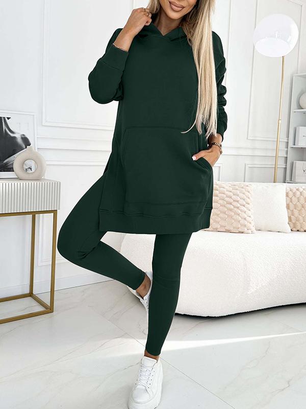Stilla | Stor Hættetrøje og Tætsiddende Leggings til Kvinder.