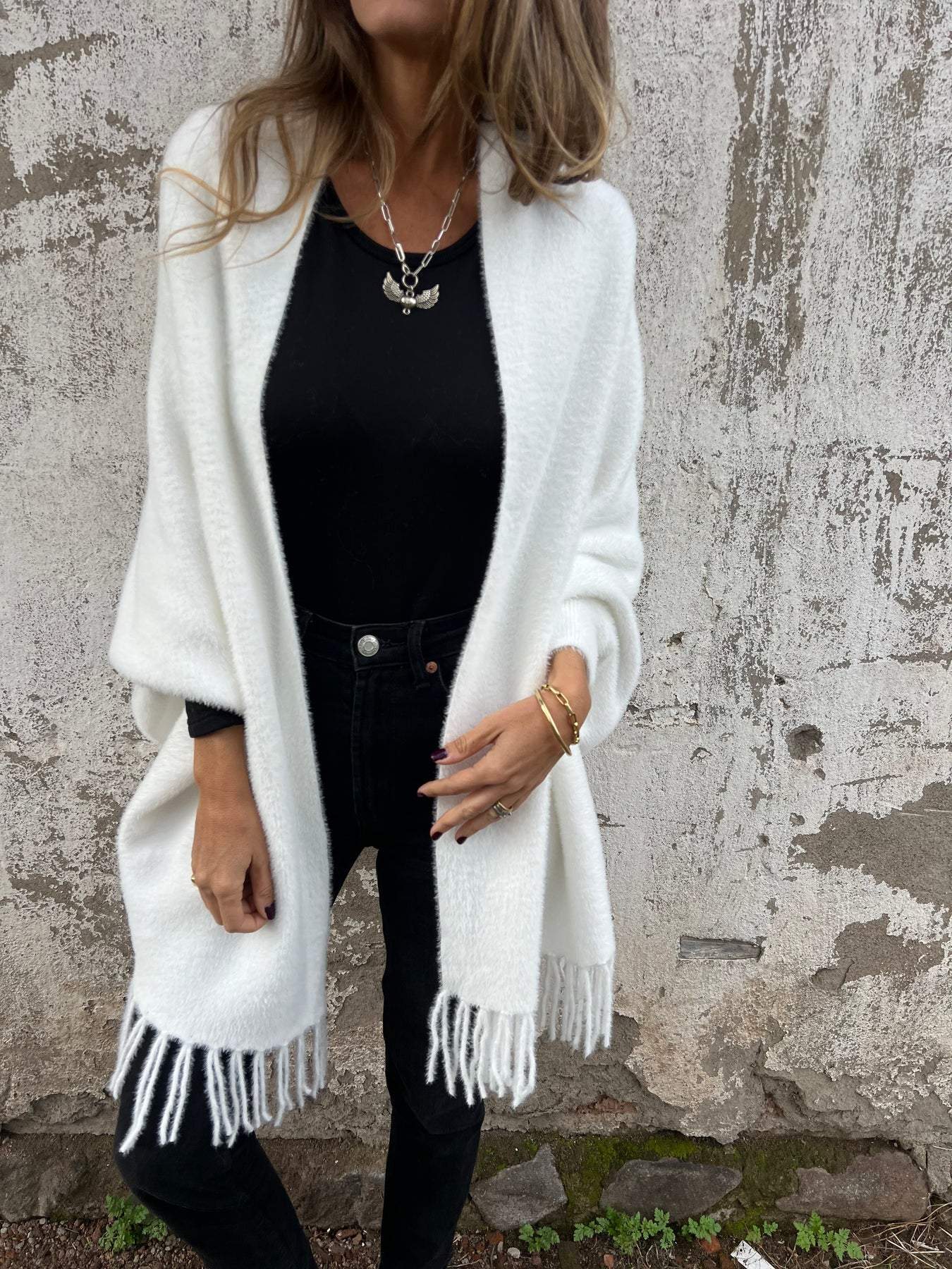Stilla | Cardigan med frynser