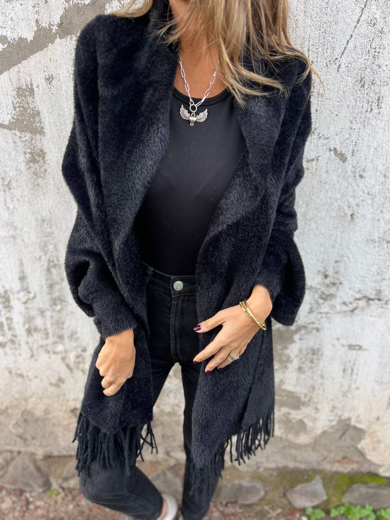 Stilla | Cardigan med frynser
