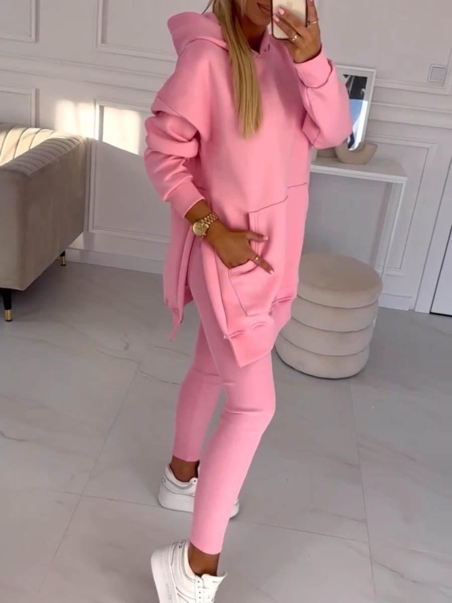 Stilla | Stor Hættetrøje og Tætsiddende Leggings til Kvinder.