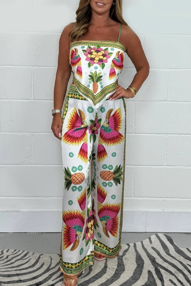 Stilla | Boho Jumpsuit Med Bred Skæring