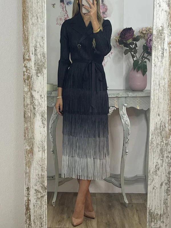 Stilla | Blondekjole Med Gradient Farver