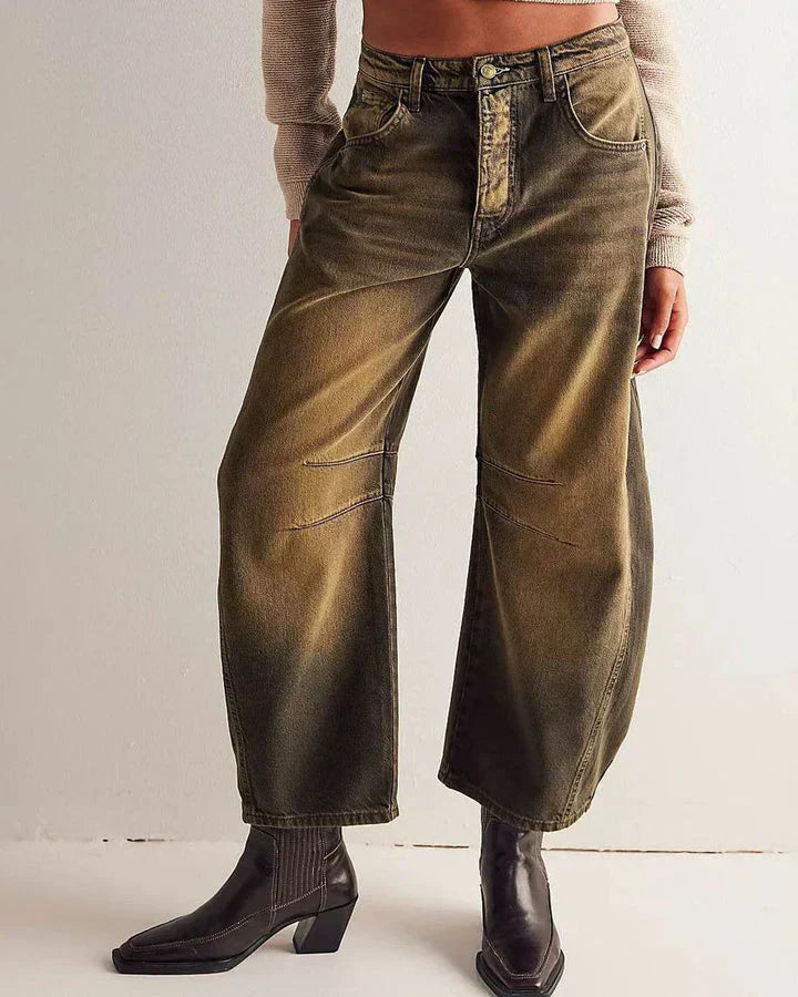 Stilla | Mid-Rise Barrel Jeans til Kvinder