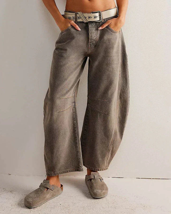 Stilla | Mid-Rise Barrel Jeans til Kvinder