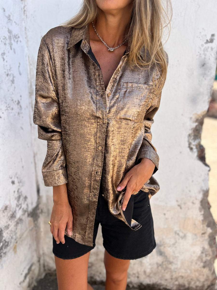 Stilla | Læderlook Casual Med Fold