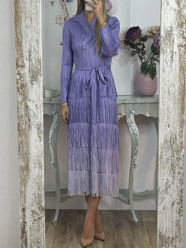 Stilla | Blondekjole Med Gradient Farver