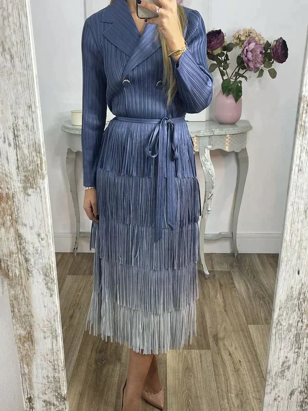 Stilla | Blondekjole Med Gradient Farver
