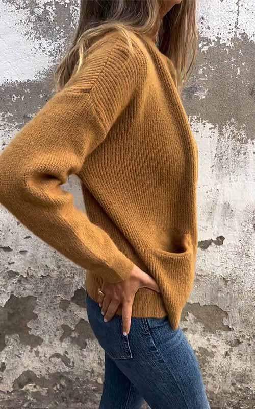 Stilla | Flauschige Strickjacke mit Reißverschluss