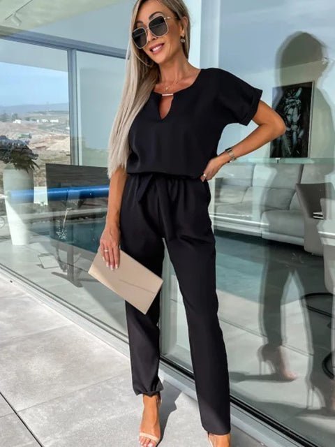 Stilla | Jumpsuit Med Sløyfe
