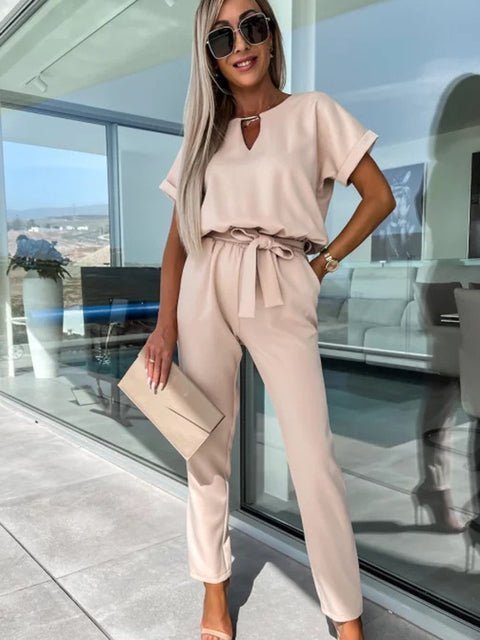 Stilla | Jumpsuit Med Sløyfe