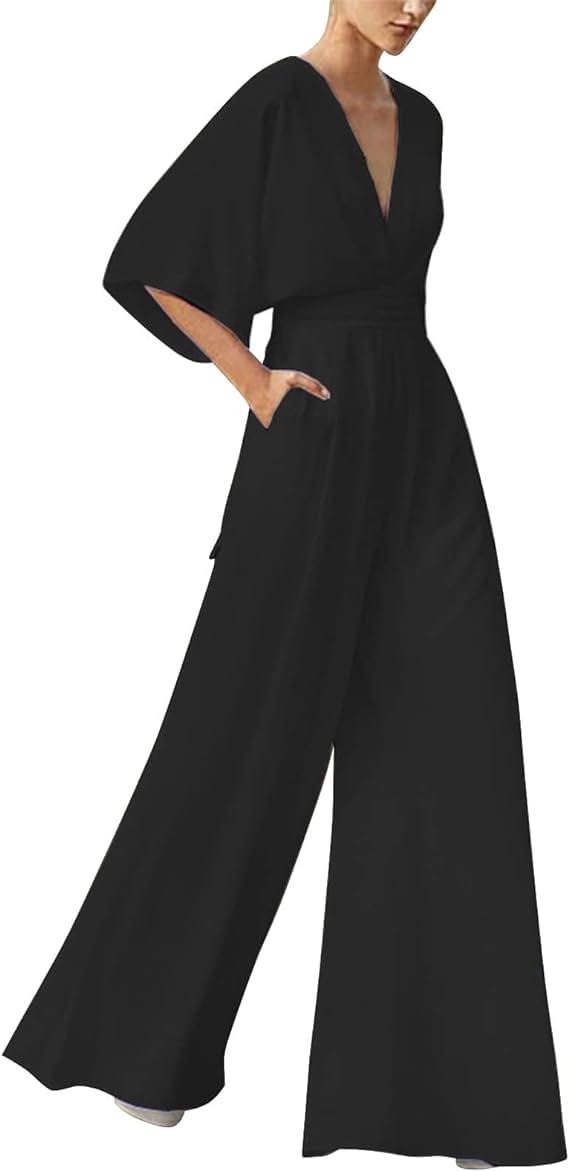 Stilla | Elegant V-udskæring Jumpsuit