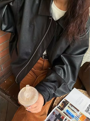 Stilla | Dame Streetwear Læderjakke