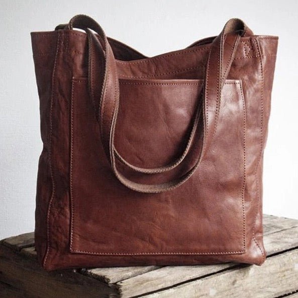 Stilla | Elegant Håndtaske I Læder | T canvas taske Til Damer