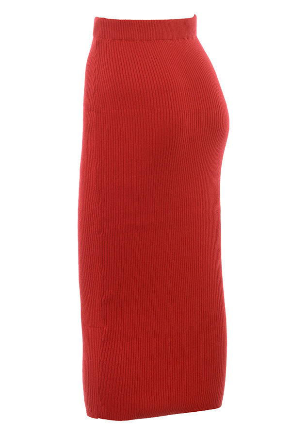Stilla | Scarlet Rød Cashmere Mix Trøje Med Sløjfe