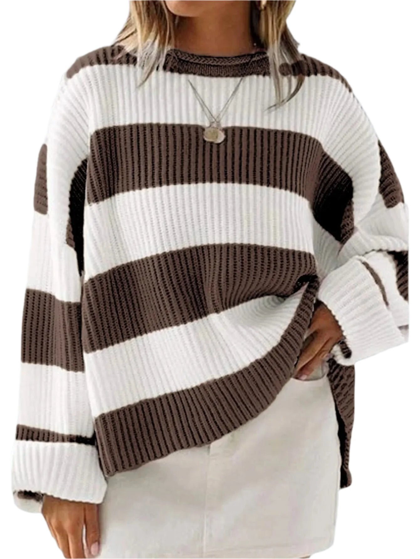 Stilla | Casual Sweater Med Striber