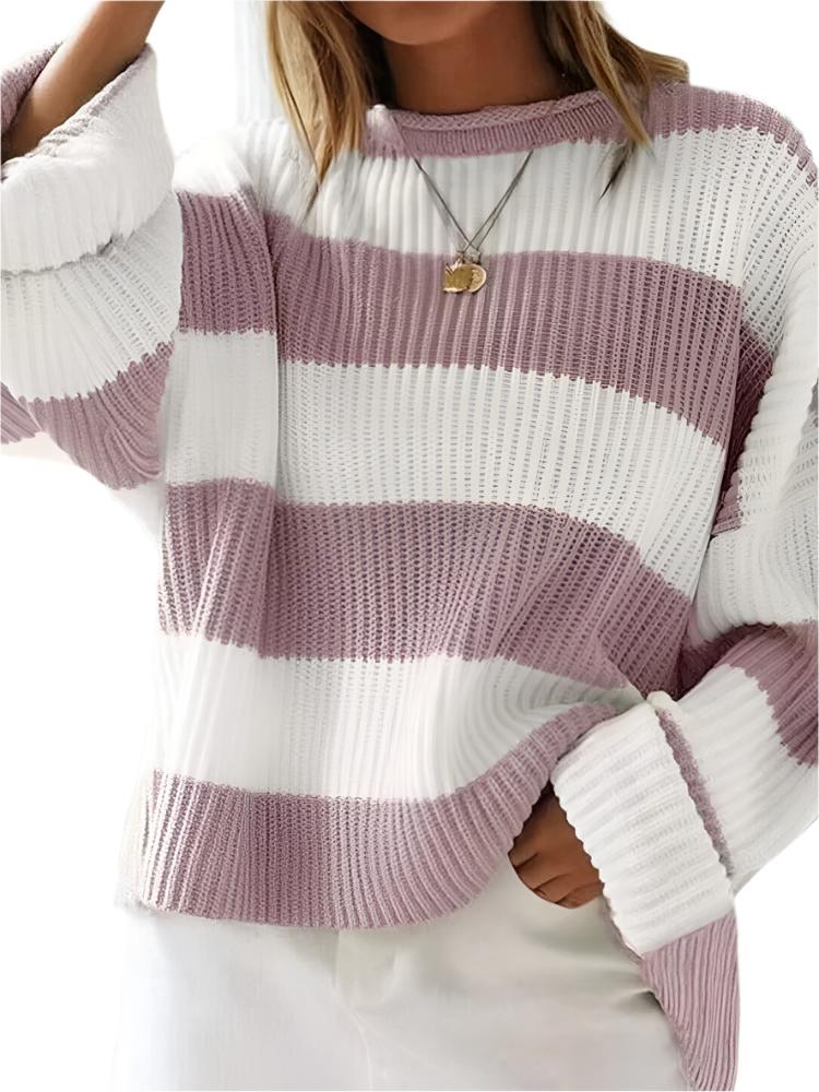 Stilla | Casual Sweater Med Striber