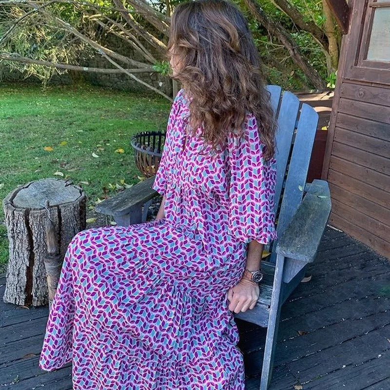 Stilla | Kjoler Med Geometrisk Print