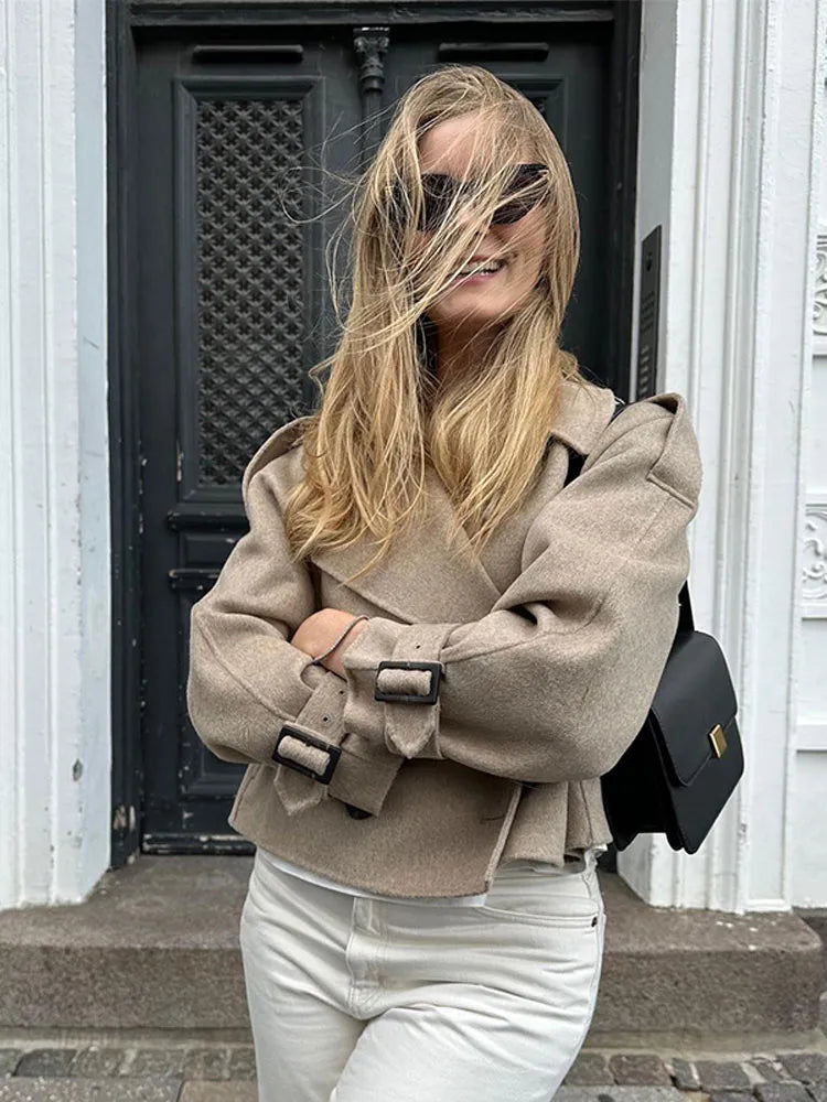 Stilla | Stilfuld Dame Trenchcoat