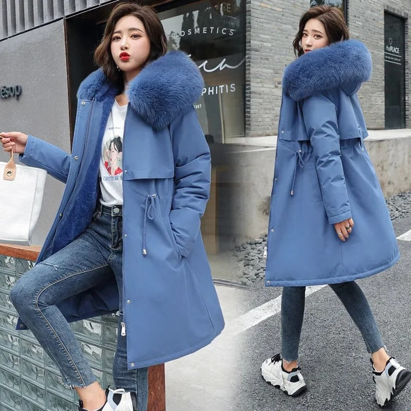 Stilla | Fleece Hoodie Parka til kvinder