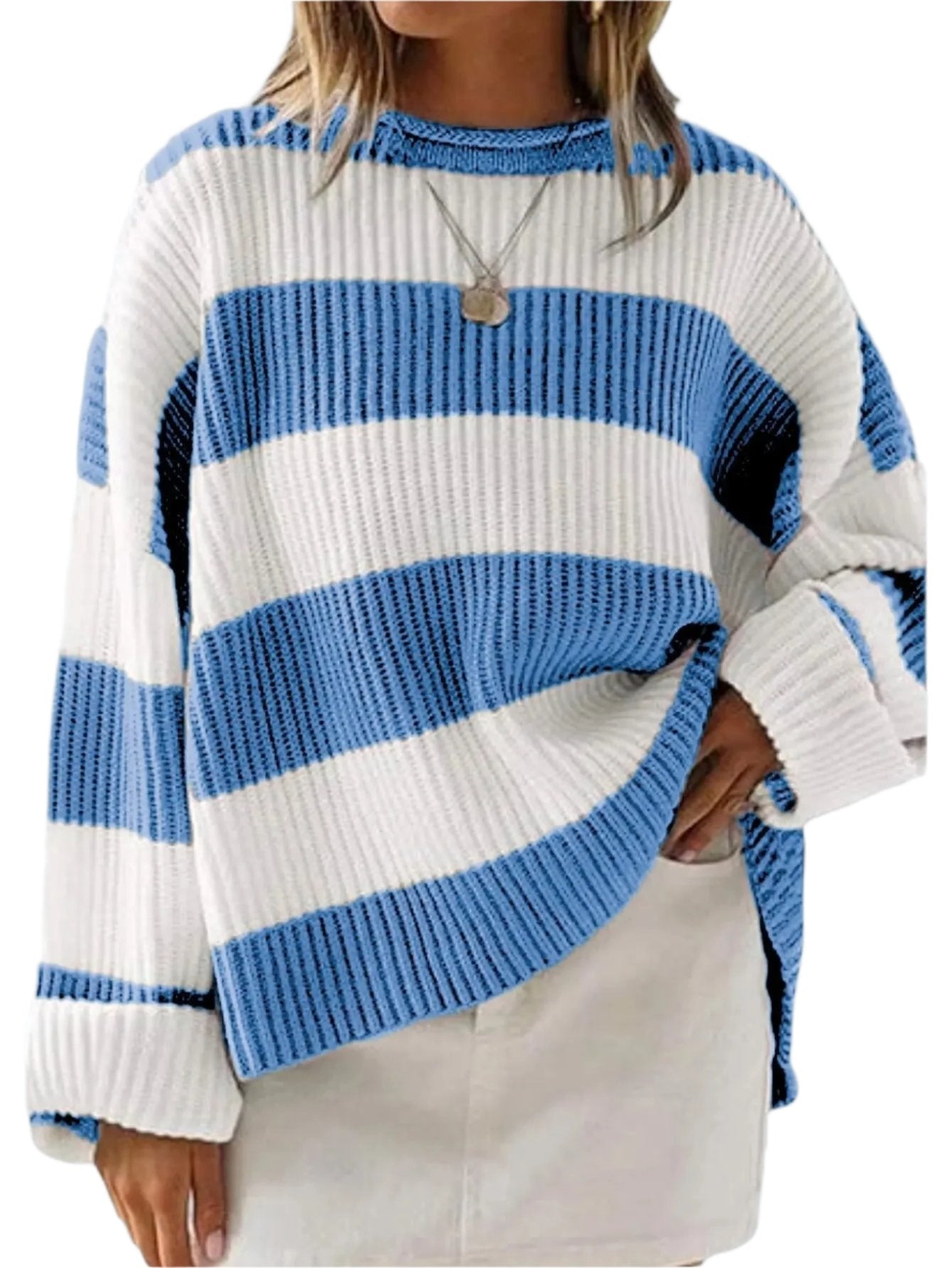 Stilla | Casual Sweater Med Striber