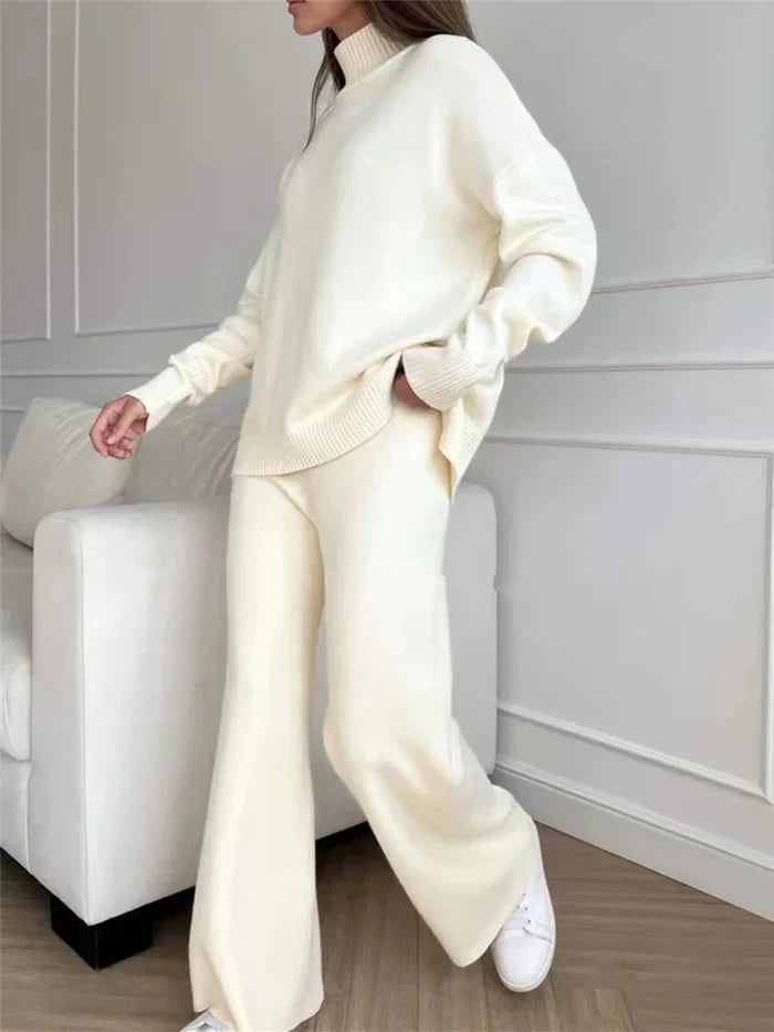 Stilla | Behagelig Dame Jumpsuit Med Rullekrave