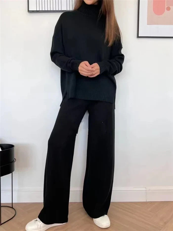 Stilla | Behagelig Dame Jumpsuit Med Rullekrave