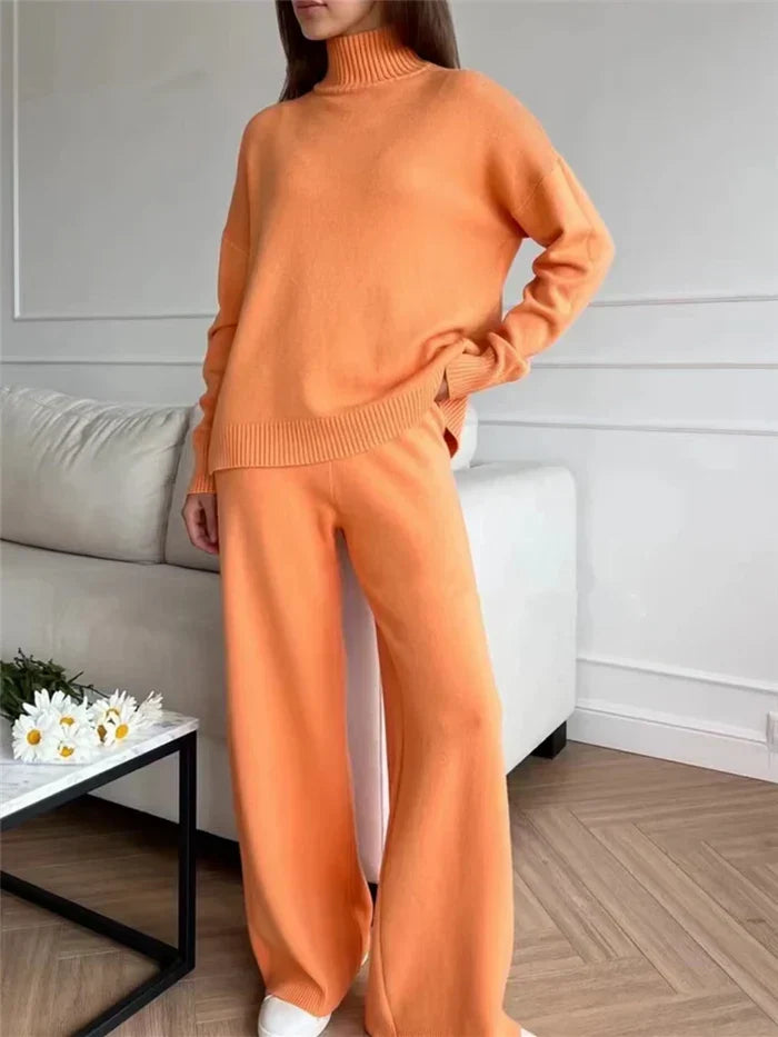 Stilla | Behagelig Dame Jumpsuit Med Rullekrave
