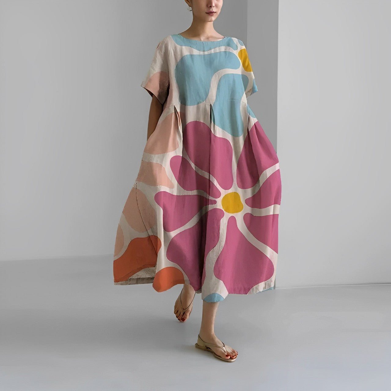 Stilla | Damekjole Blomster Boho Stil