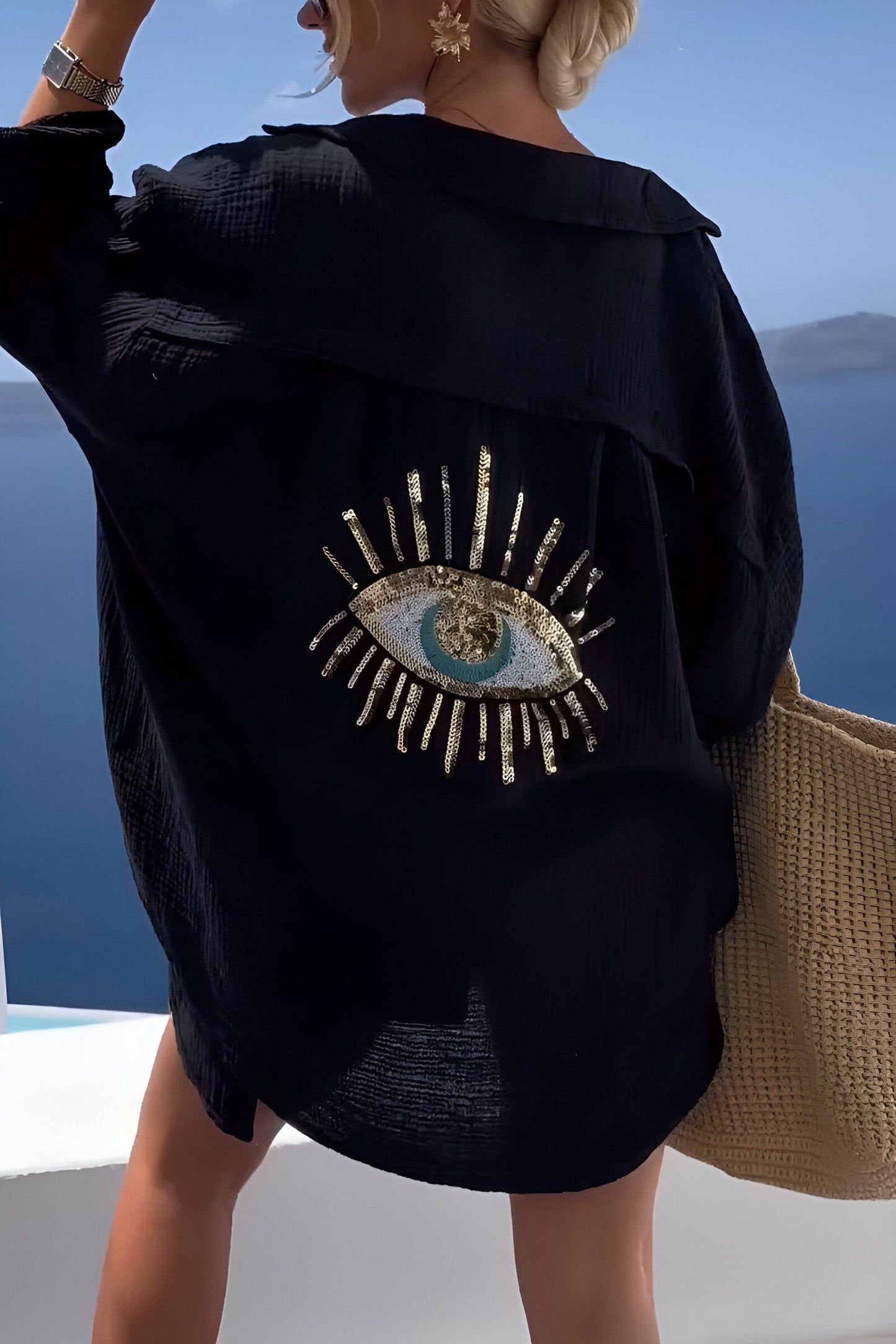 Stilla | Ondt Øje Perler-polo Knap Ned