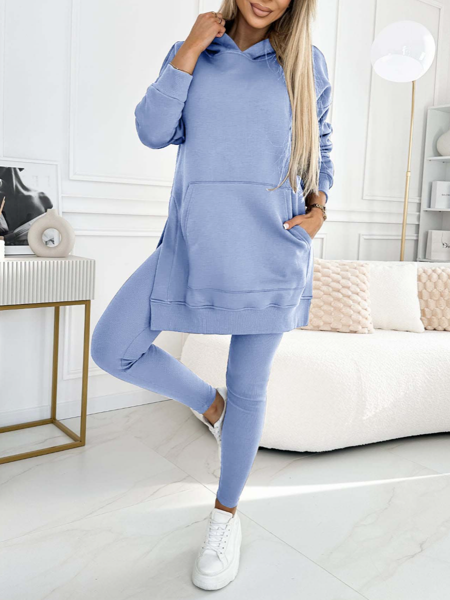 Stilla | Stor Hættetrøje og Tætsiddende Leggings til Kvinder.