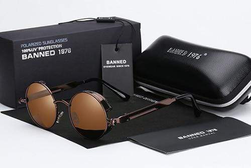 Stilla | Polariseret Steampunk Solbrille