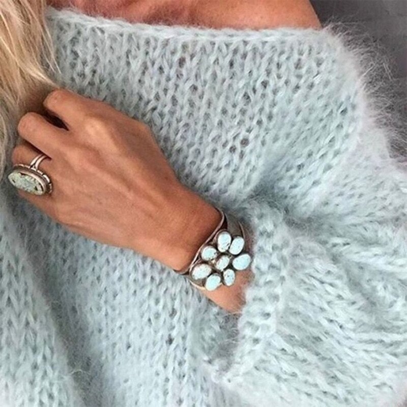 Stilla | Let sweater lavet af groft strik