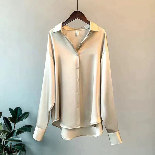 Stilla | Dame Satin Skjorte