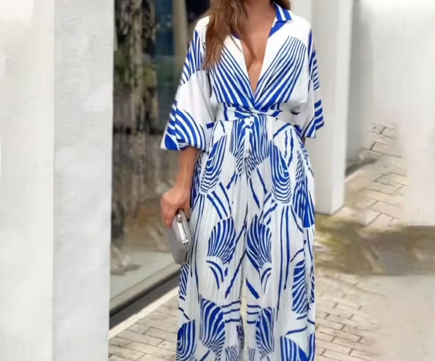 Stilla | Kombineret bredde trykt jumpsuit