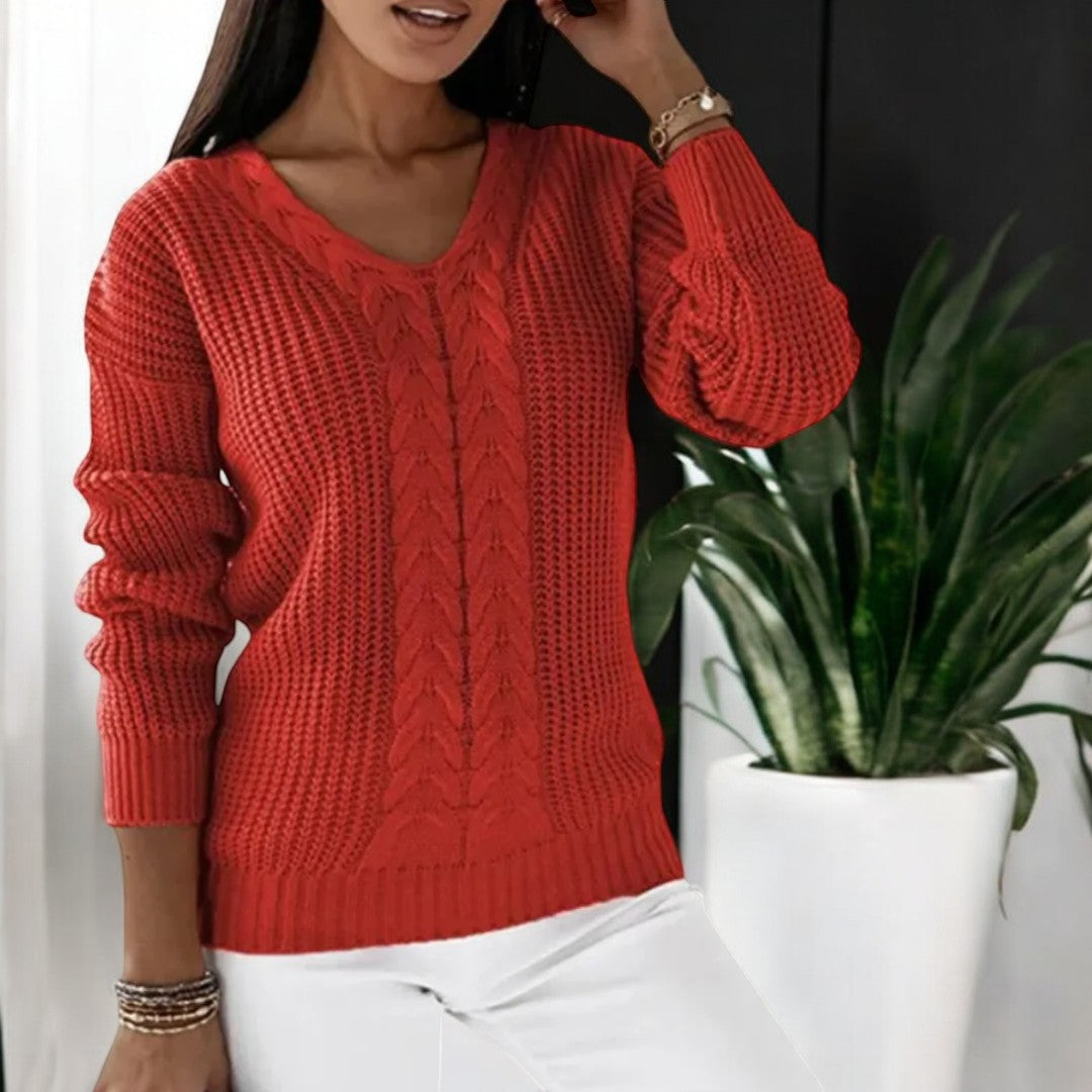 Stilla | Elegant Pullover Af Drejbart Strik