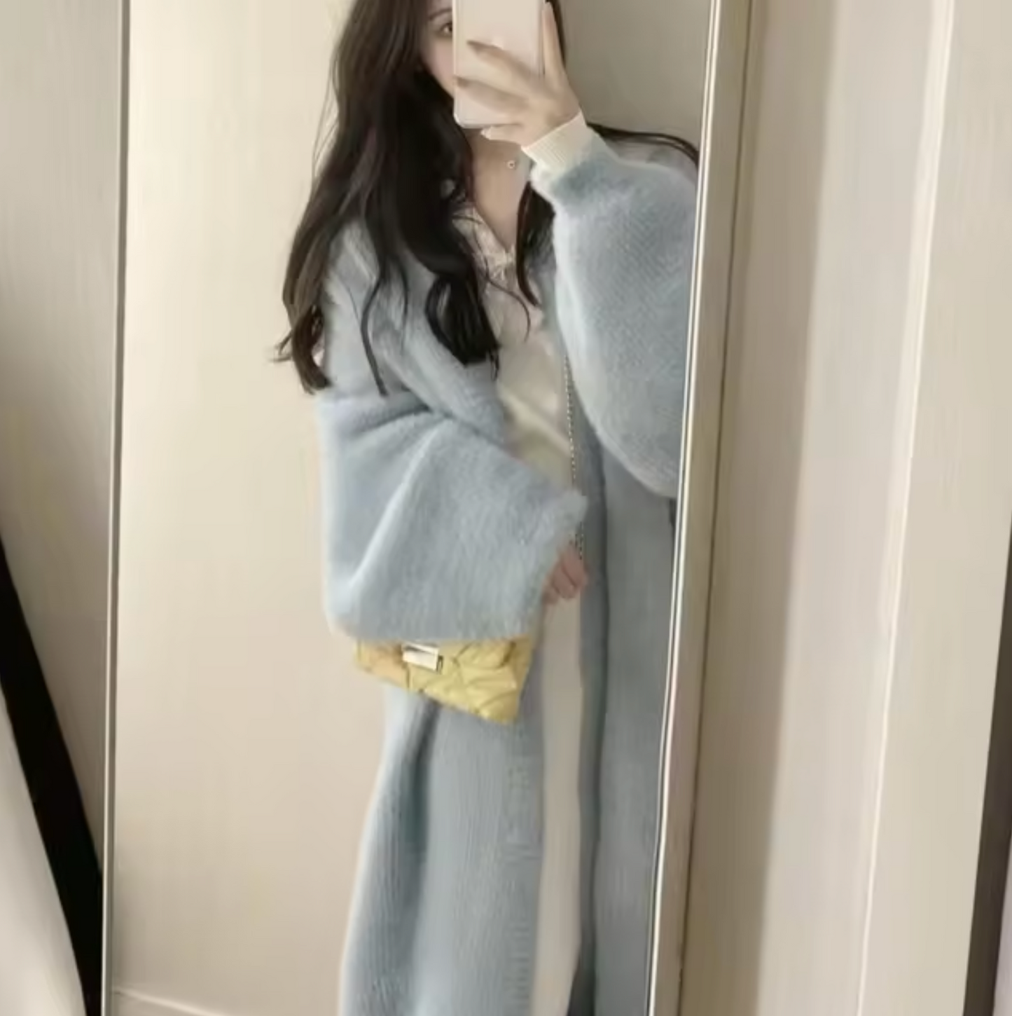 Stilla |Lang cashmere strik cardigan