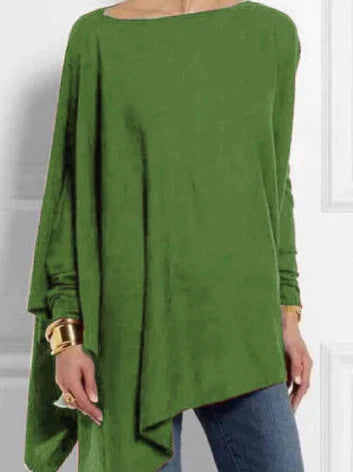 Stilla | Elegante Poncho Cashmere-blend Med Asymmetrisk Snit