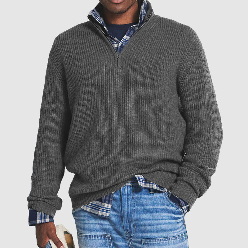 Stilla | Cody Pullover Business Casual Med Lynlås