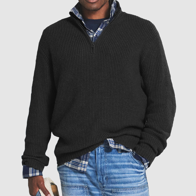 Stilla | Cody Pullover Business Casual Med Lynlås