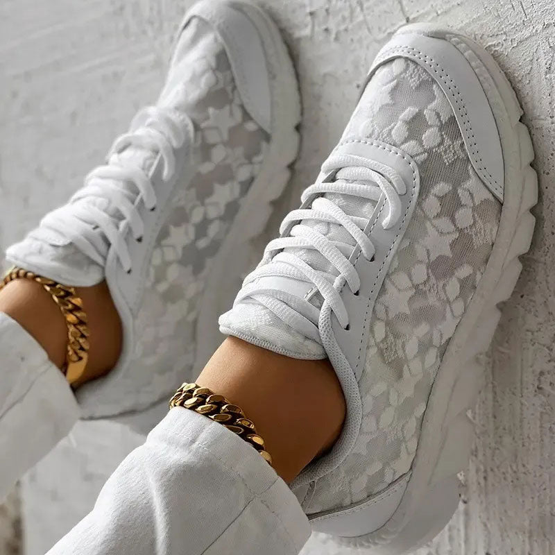 Stilla | Behagelige Hvide Sneakers
