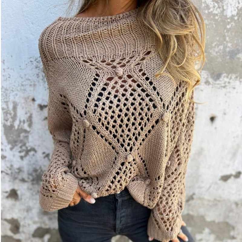 Stilla | Rundhalset sweater af strik