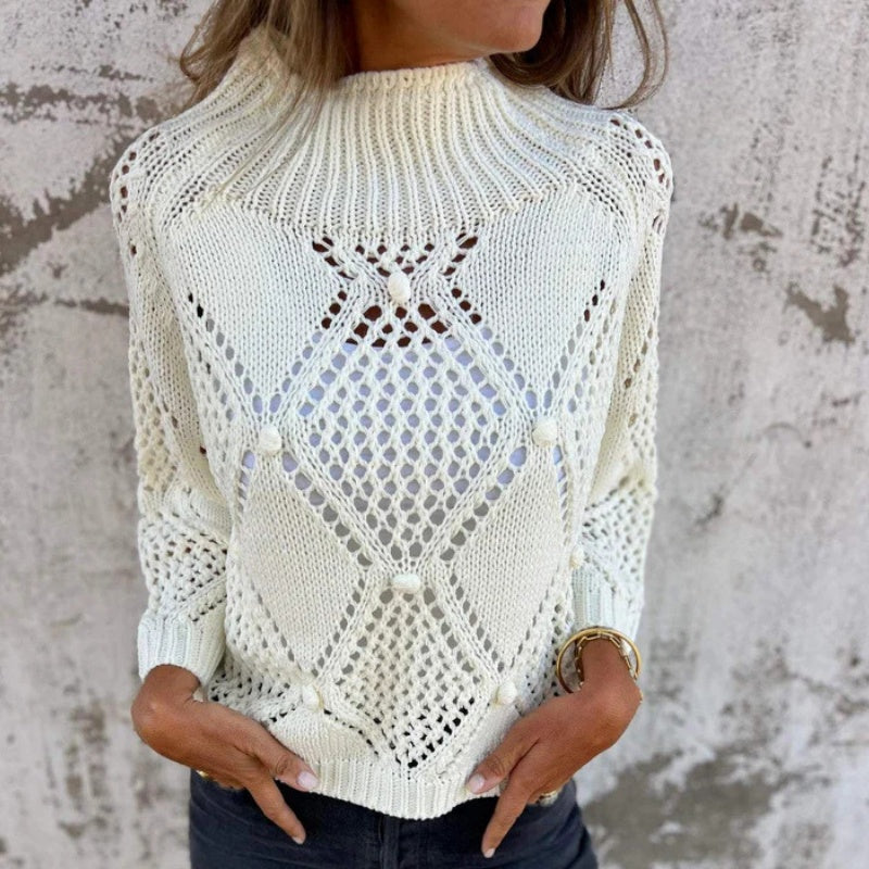 Stilla | Rundhalset sweater af strik